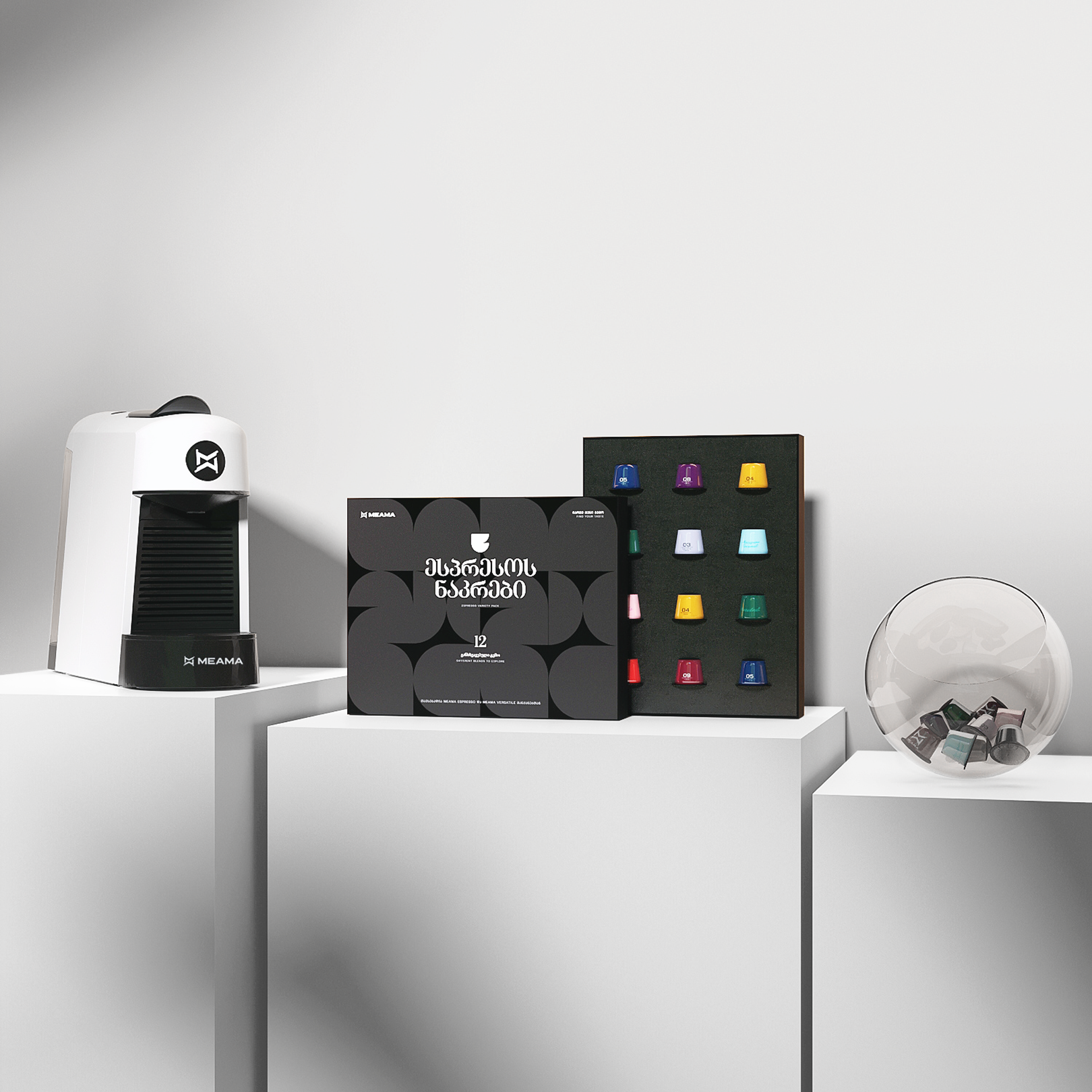 ესპრესო აპარატის ნაკრები